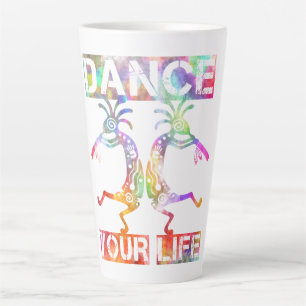 Taza De Café Latte Estadounidenses nativos Kokopelli - Baile tu vida 