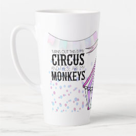 Taza De Café Latte Este es mi circo Latte Mug