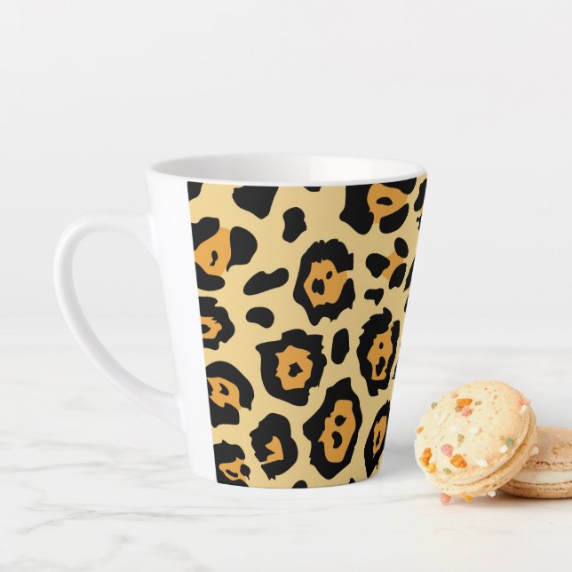 Taza De Café Latte estela de moda safari manchas leopardo de moda est (In situ)