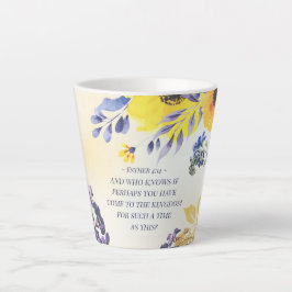 Taza De Café Latte Ester 4:14 Venid al Reino para ese tiempo