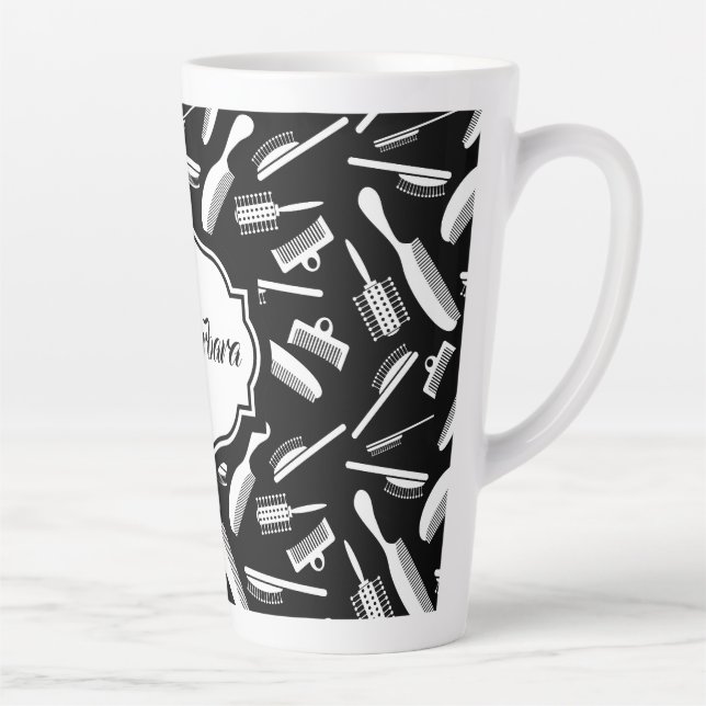 Taza De Café Latte Estilista Personalizado   (Derecha)
