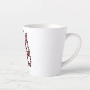Taza De Café Latte Estilizado trident tryzub, emblema nacional de Ucr