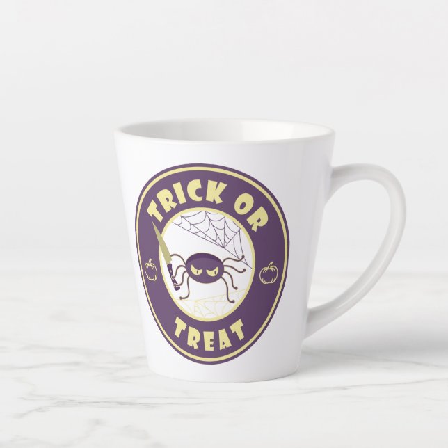 Taza De Café Latte Estilo de araña halloween Starbucks (Derecha)