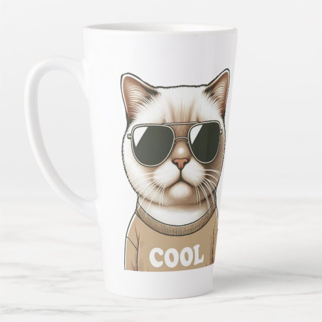 Taza De Café Latte Estilo de gato (Izquierda)