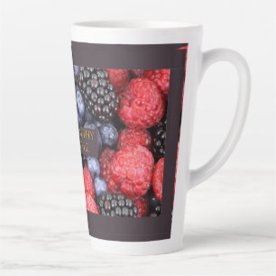 Taza De Café Latte Estilo de Vida Saludable Premium de Frutas Enteras