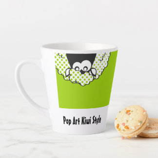 Taza De Café Latte Estilo Pop Art Kiwi