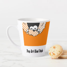 Taza De Café Latte Estilo Pop Art Kiwi