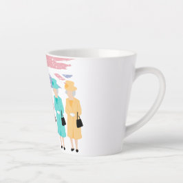 Taza De Café Latte Estilo y gracia sin tiempo- QEPD Reina Isabel II