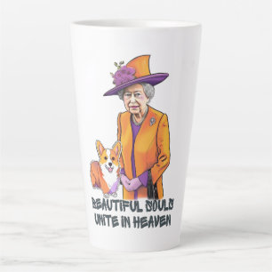 Taza De Café Latte Estilo y gracia sin tiempo- QEPD Reina Isabel II