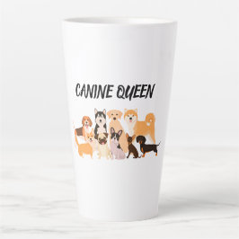 Taza De Café Latte Estiloso Perro Mamá
