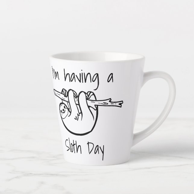 Taza De Café Latte Estoy teniendo un día espumoso (Derecha)