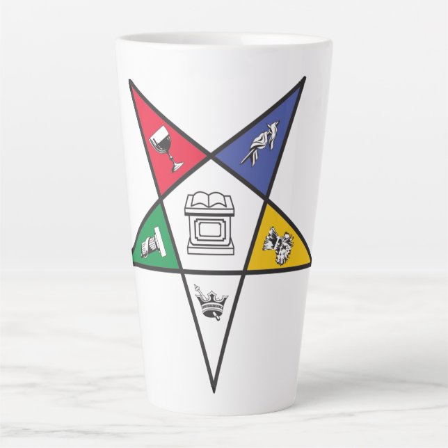Taza De Café Latte Estrella oriental (Anverso)