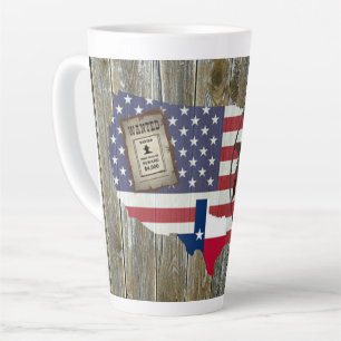 Taza De Café Latte Estrella solitaria de Texas Duele Pistolas El Rótu