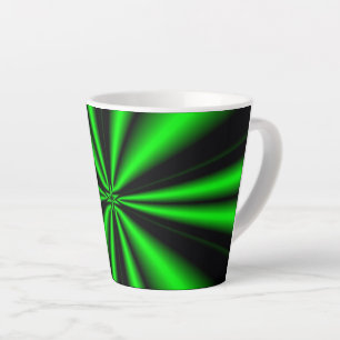 Taza De Café Latte Estrella Verde de la Esperanza