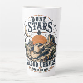 Taza De Café Latte Estrellas de Polvo Segundas Oportunidades Diseño O