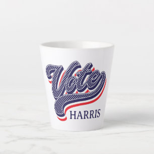 Taza De Café Latte Estrellas y franjas electorales personalizadas