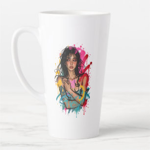 Taza De Café Latte Ethereal Rebel Woman