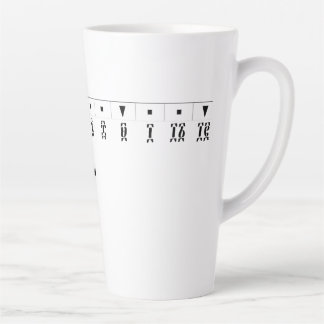 Taza De Café Latte Ethiopian Numeral Clock