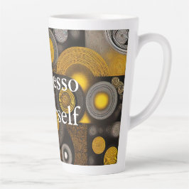 Taza De Café Latte Eva 2 Resumen Diseño Latte Mug