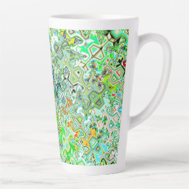 Taza De Café Latte Evergreen & Foxes Latte Mug