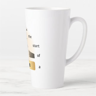 Taza De Café Latte "Every Fall Is the Start of a Rise – Leap of Hope"