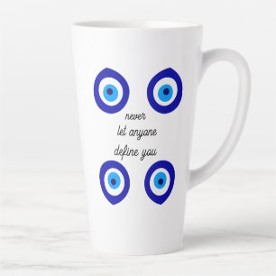 TAZA DE CAFÉ LATTE EVIL EYE