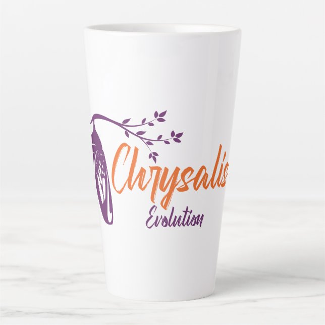 Taza De Café Latte Evolución de crisálidas (Anverso)