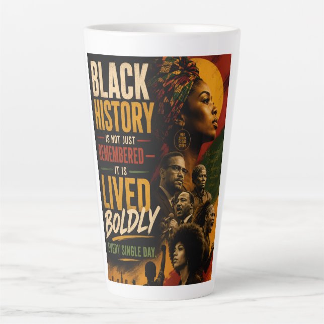 Taza De Café Latte Excelencia Negra Cita 2da (Anverso)