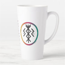 Éxito y prosperidad Bindrune Latte Mug