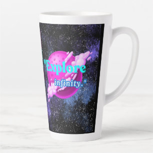 Taza De Café Latte Explora el infinito