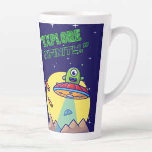 Taza De Café Latte Explora el infinito