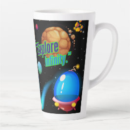 Taza De Café Latte Explora el infinito