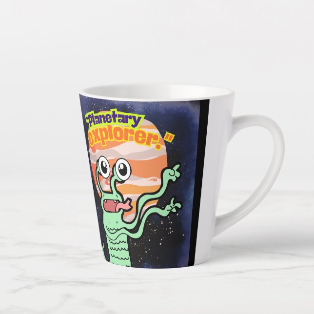 TAZA DE CAFÉ LATTE EXPLORADOR PLANETARIO (Derecha)