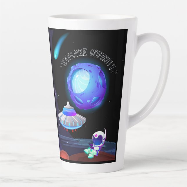 Taza De Café Latte Explorar infinito (Derecha)
