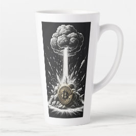 Taza De Café Latte Explosión de BTC