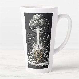 Taza De Café Latte Explosión de BTC