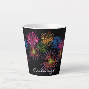Taza De Café Latte Explosión de fuegos artificiales Thunder_Cove