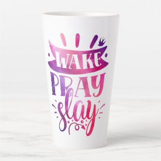 Taza De Café Latte Exprésate - Despierta Reza Mata - Rosa
