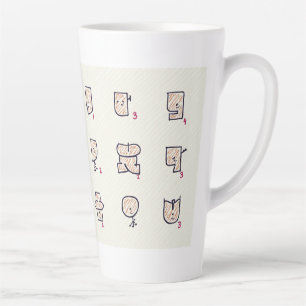 Taza De Café Latte expresión