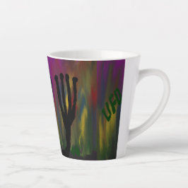 Taza De Café Latte extraterrestre
