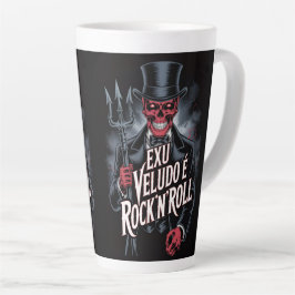 Taza De Café Latte Exu Veludo é Rock'N'Roll #1