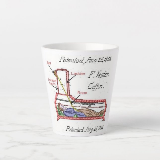 Taza De Café Latte F Vester Escape Coffin (Anverso)