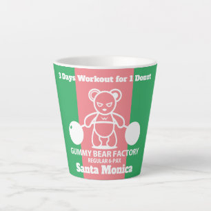 Taza De Café Latte Fábrica de Osos Gummy