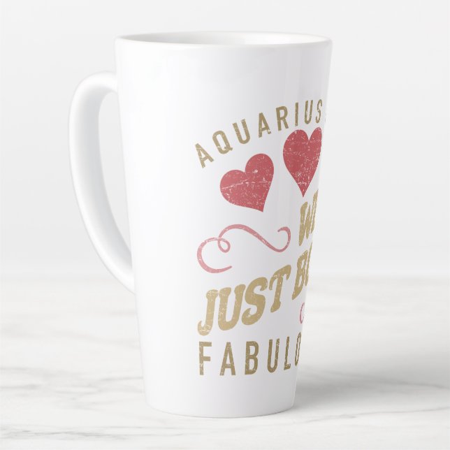 Taza De Café Latte Fabuloso Acuario Para Mujeres (Ángulo izquierdo)