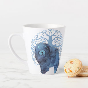 Taza De Café Latte FADED GENES Chow Tree of Life latte