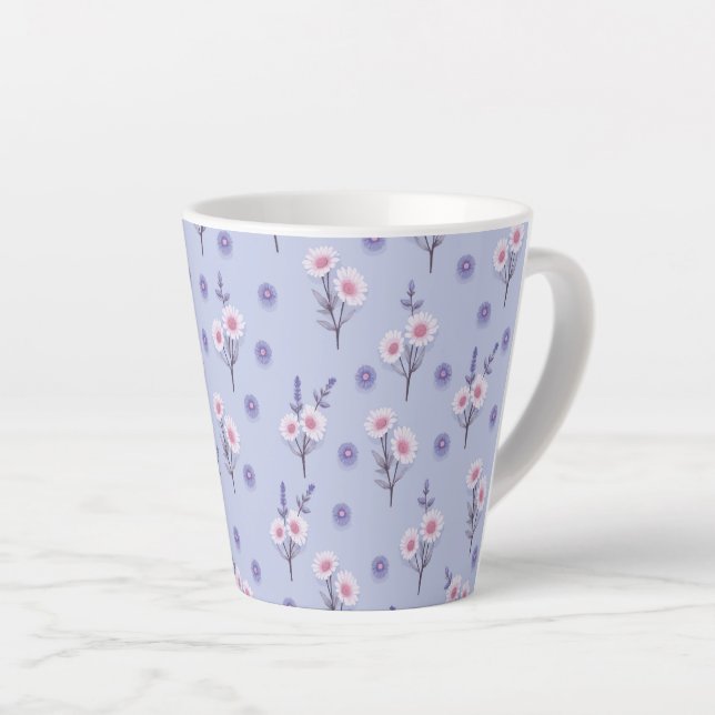 Taza De Café Latte Fairy Dust Daisies (Ángulo derecho)
