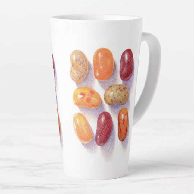 Taza De Café Latte FALL JELLY BEANS Tall Latte Mug (Ángulo derecho)
