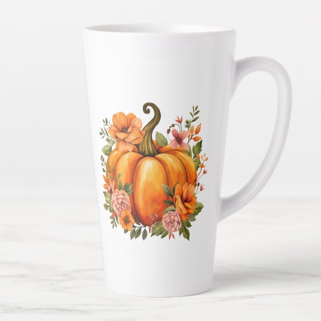 Taza De Café Latte Fall Pumpkin  (Derecha)