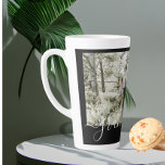 Taza De Café Latte Familia de Collage de fotos de texto y fotografía<br><div class="desc">Haz una taza de café con leche personalizada para mantener la foto - agrega tus propias fotos y texto - collage de fotos obsequio</div>