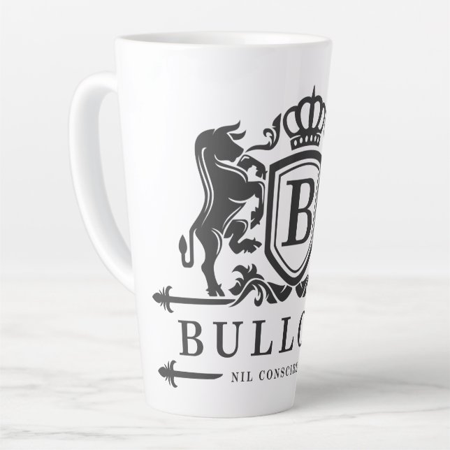 Taza De Café Latte Familia Real Bullock Latte Mug (Ángulo izquierdo)